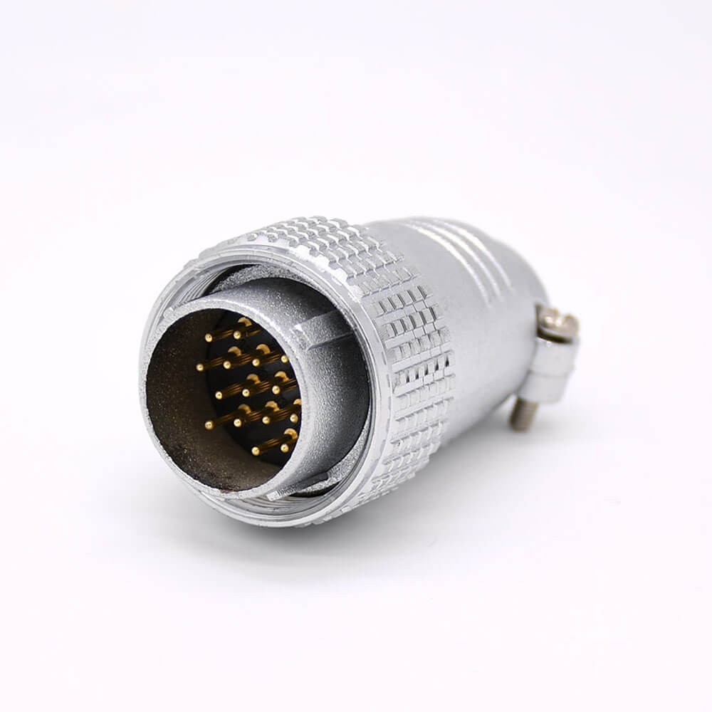 Elecbee 15 Pin Connector Type P24 Male Plug Straight for Cable