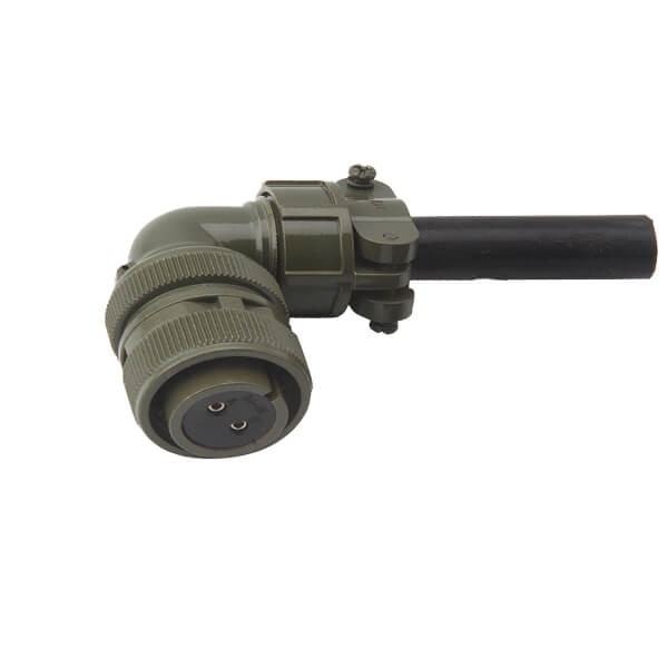 Elecbee Mil-Spec Connector MS5015 Series Threaded MS3108A20-23S silvering 2pin Right Angle  Solder Type Plug 1PCS