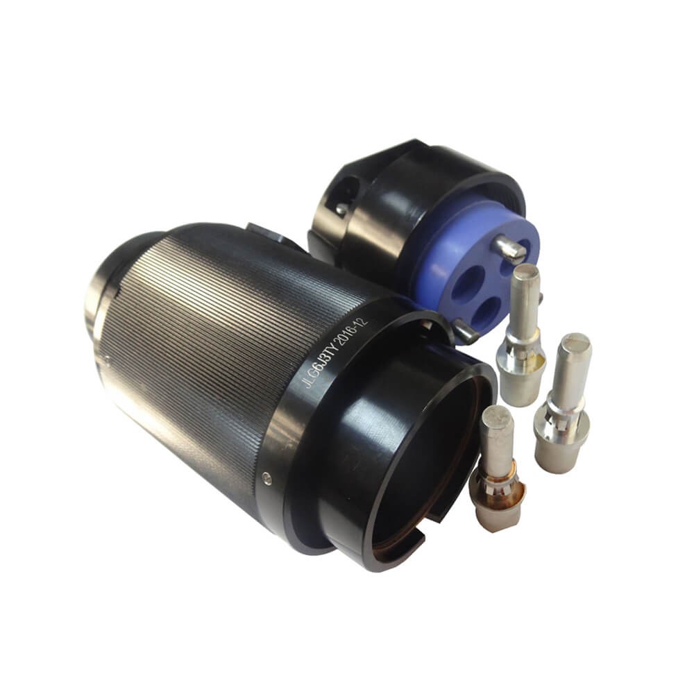 Elecbee 3 Pin Male Plug JL Type 6 Shell Straight Crimp Traction Motor Connector