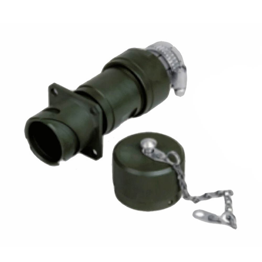 Elecbee JL socket 92 Shell 7 Pin Bayonet Coupling 4 Hole Flange Crimp Traction Connector