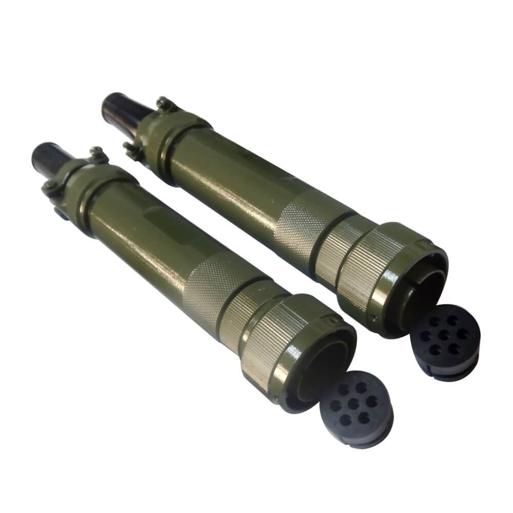 Elecbee Rail Connectors 180°Bayonet Coupling JL Plug Male 7 Pin American-Standard Traction Motor Connector