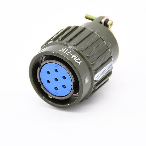 Elecbee Y2M-7TK 7 Pin Gold Contact Female Plug Circular Connector For Electronics