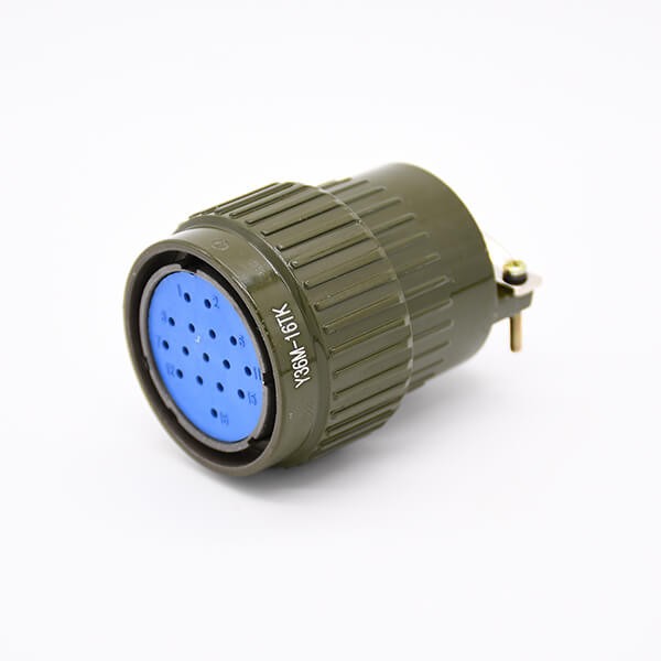 Elecbee Y2M-16TK Diameter 36mm 16 Pin Aviation Plug With Solder Contact Circular Connector