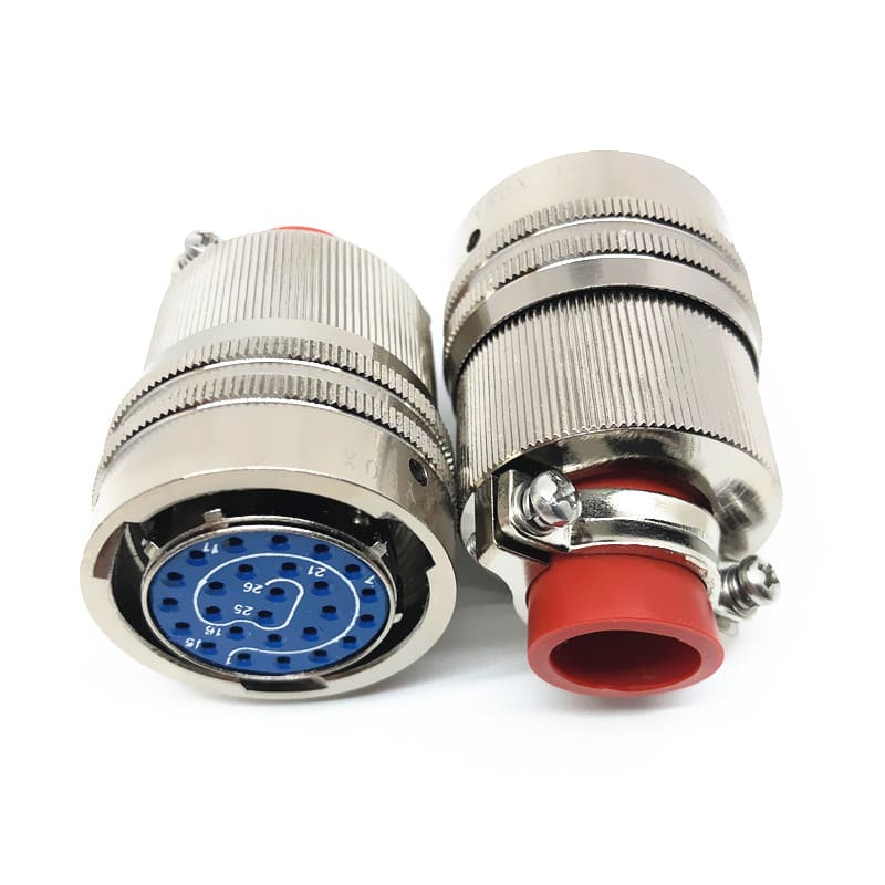 Elecbee Y50X-1626TK2 26Pin Female Plug Aluminum alloy 16 Shell Size solder Bayonet Coupling Cable Connector