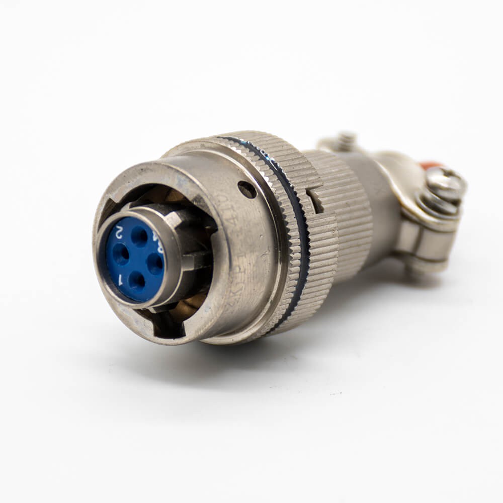 Elecbee 4Pin XCE Female Plug Bayonet Coupling Cable Solder Electroless Nickel Plating 14 Shell Connector