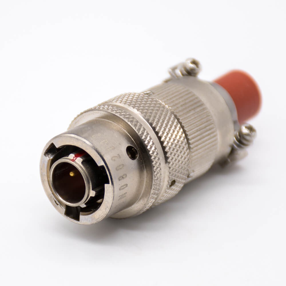 Elecbee YGD Circular Electric Connector Plug 08 Shell Size 2Pin Male Bayonet Coupling 180 Degree Solder cup