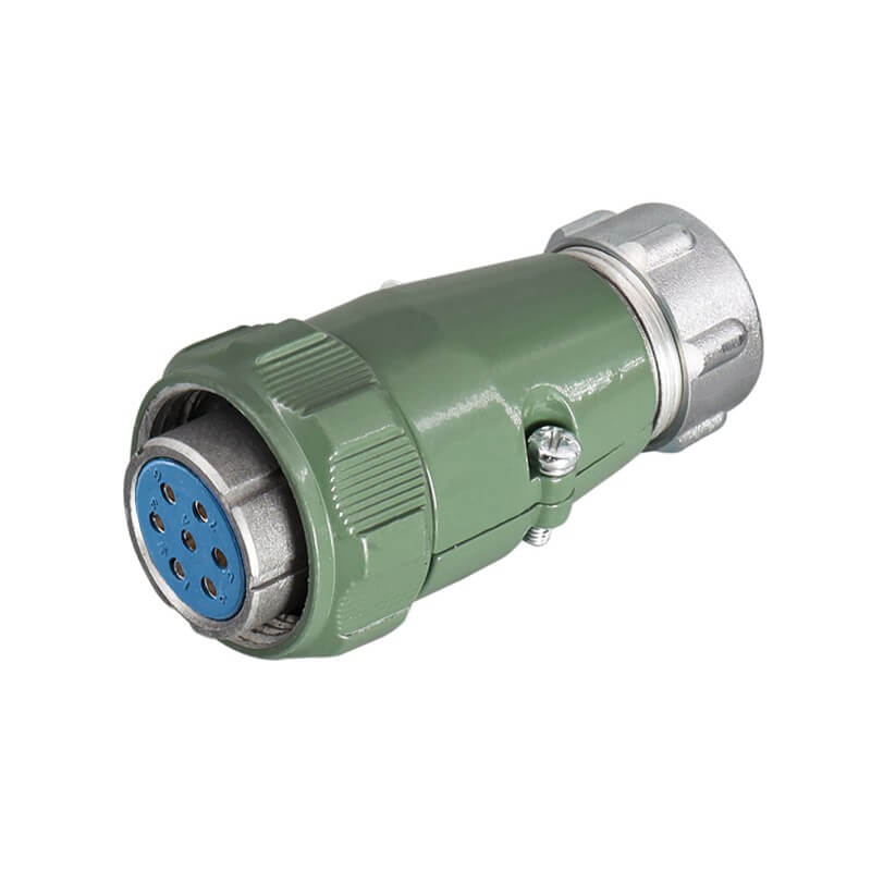 Elecbee 正装防水TP直式母插头25AYD28系列7芯航空连接器