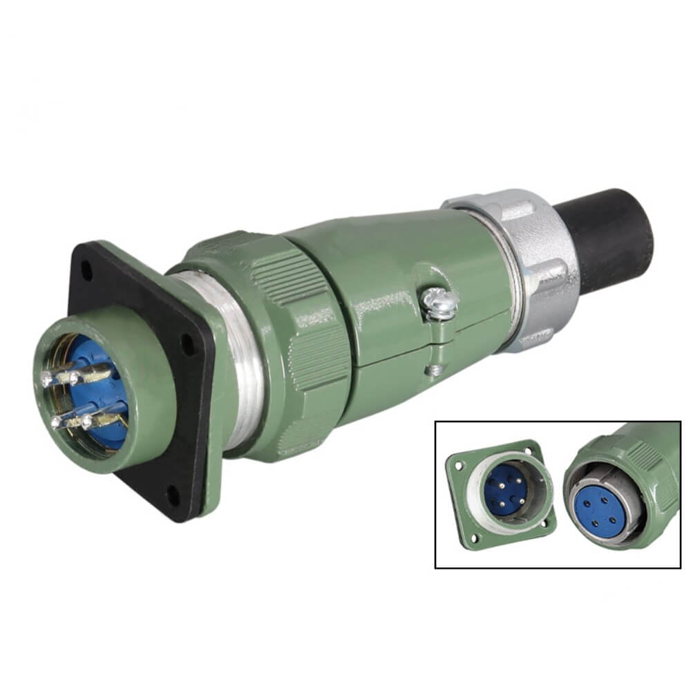 Elecbee YD28 Series4 Pin-Formal Straight Female Plug TQ+Z Male Socket Waterproof 25A