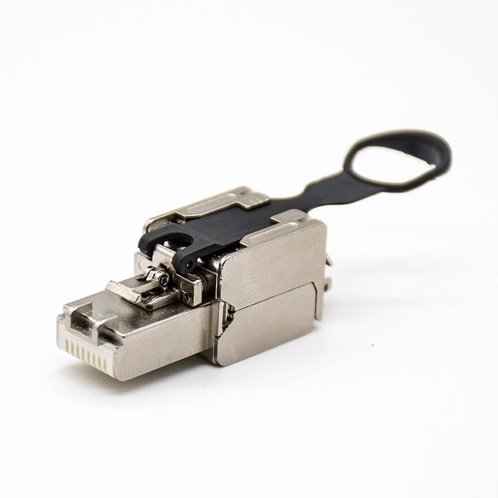 Elecbee FTP RJ45 Plug Toolless Through Hole CAT6 8P8C Straight Network Module