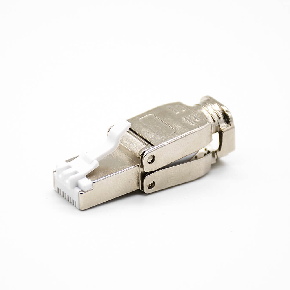 Elecbee RJ45 Toolless Plug 8P8C Straight CAT6A Shielded Connector