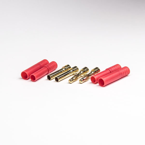 Elecbee 镀金香蕉头BP4023-A 40-80A直式带红色护套