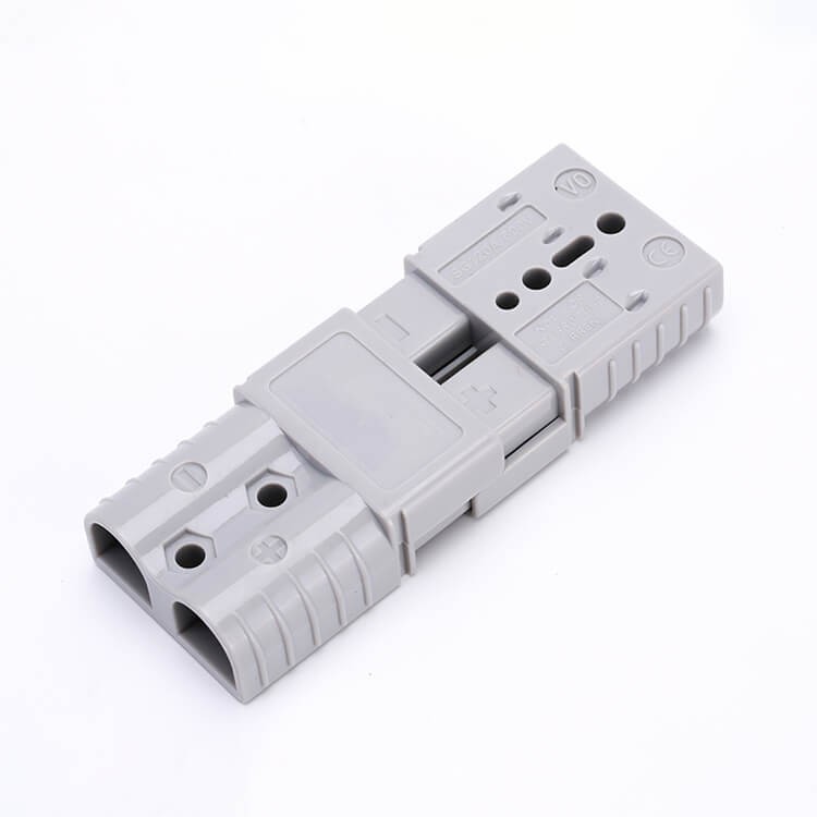 Elecbee 2 路电源连接器 600V 120Amp 灰色外壳电池电缆连接器 2 套件