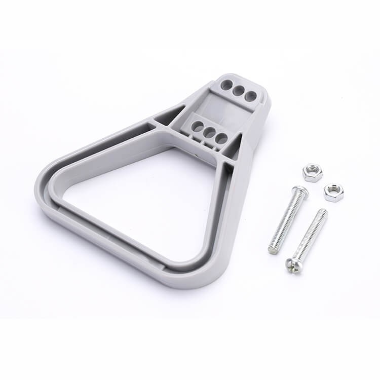 Elecbee Red Plastic Triangle Handle Accessories with Two Self Tapping Screws For 2 way 175A/350A Power Connector 灰色