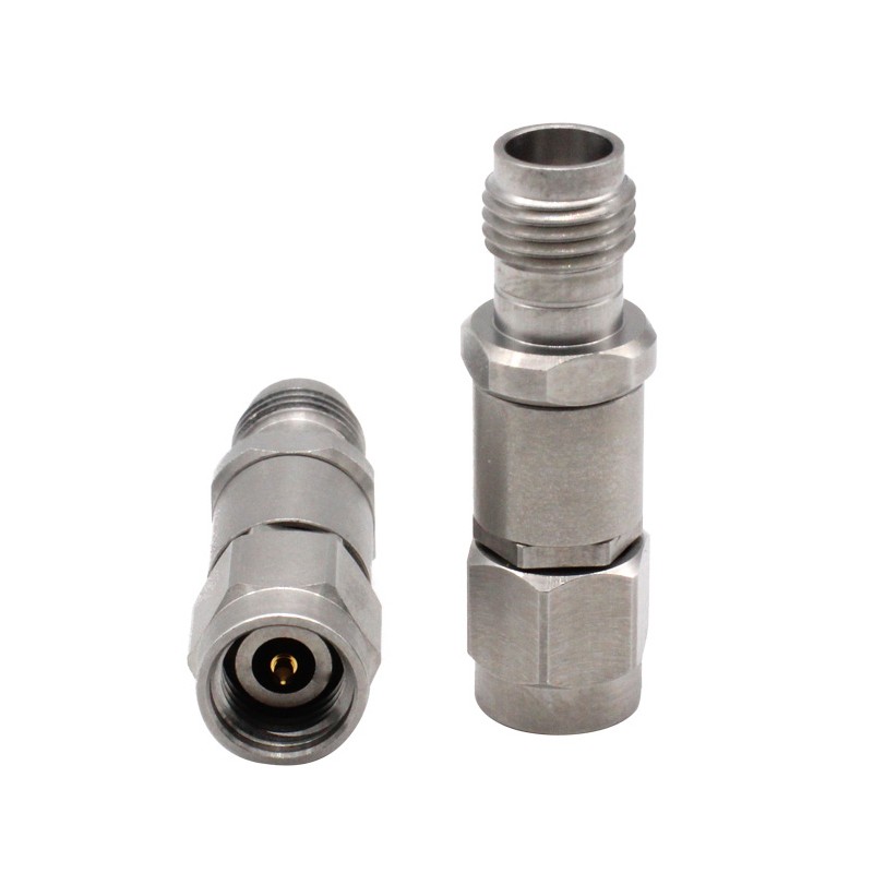 Elecbee 2.92mm Male Plug to 2.4mm Female Jack Coaxial Adapter Stainless Steel High Frequency Connector 40GHz