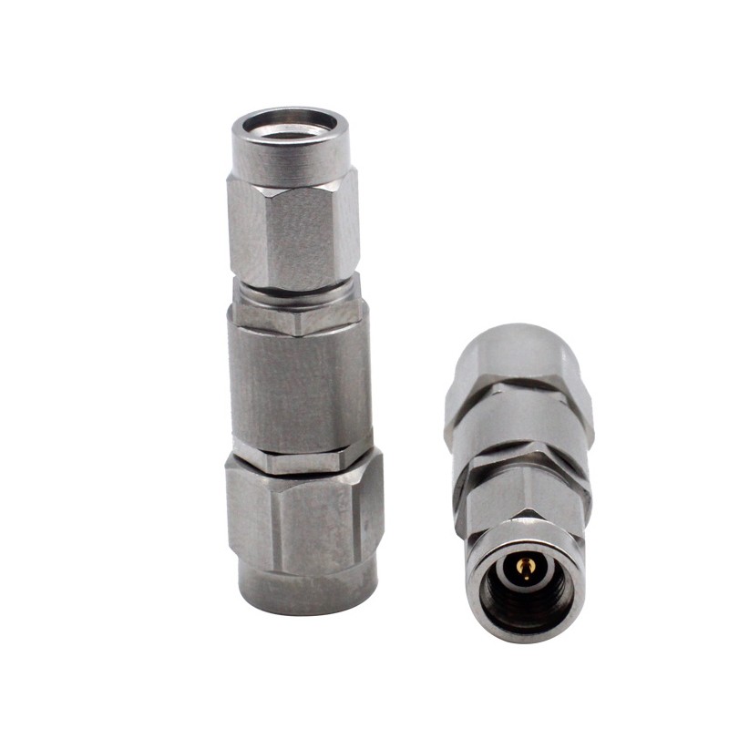 Elecbee 2.92MM Male to SSMA Male Coaxial Adapter High Frequency Connector 40GHZ Stainless Steel Tester