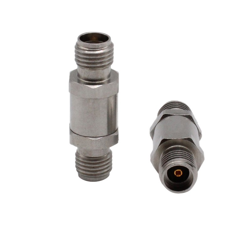 Elecbee 3.5mm Female Jack to 3.5mm Female Jack Coaxial Adapter Stainless Steel 33GHz High Frequency