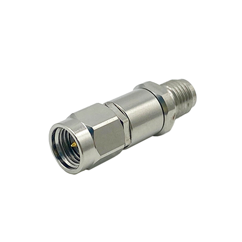 Elecbee 3.5mm Female Jack to SMA Male Plug Coaxial Adapter 26.5GHz Stainless Steel Connector