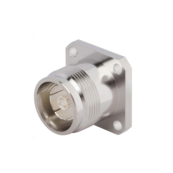 Elecbee 4.3/10 Connector Clamp type Straight Female 4-Hole Flange Connector