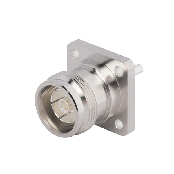 Elecbee 4.3/10 Connector Clamp type Straight Female 4-Hole Flange Post Contact