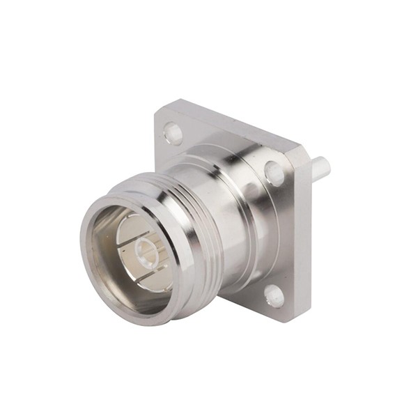 Elecbee 4.3/10 Connector Straight Jack 4 Hole Flange waterproof Through Hole