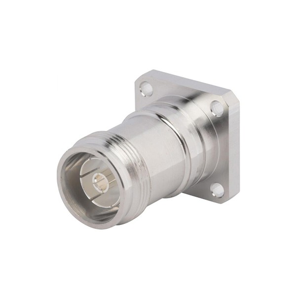 Elecbee 4.3/10 Connector Straight Jack Clamp type 4 Hole Flange Receptacle