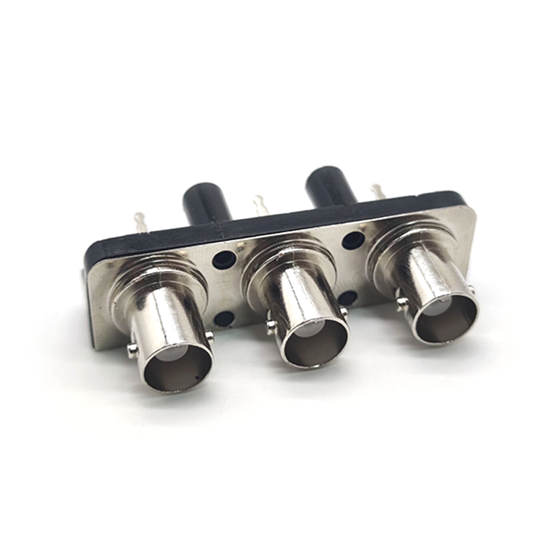 Elecbee BNC Connectors Female 3x1 Straight for PCB Mount