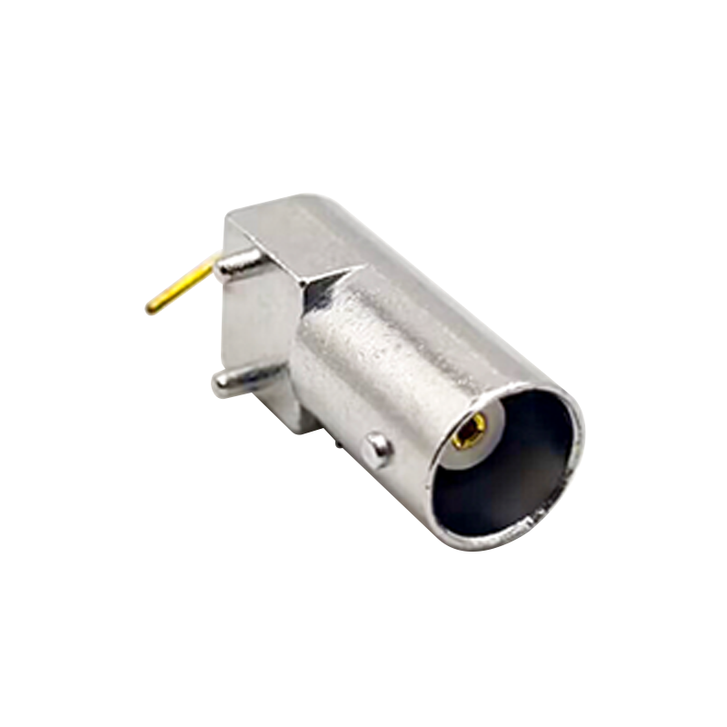 Elecbee BNC Pin Connector Female Right Angle PCB Mount Through Hole