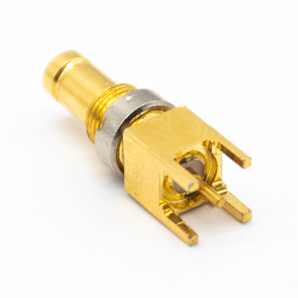 Elecbee DIN Connector PCB Mount 1.0/2.3 Straight Through Hole Female