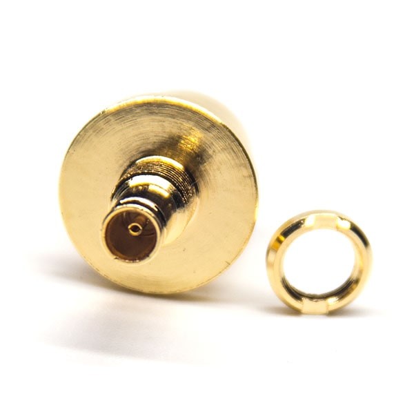 Elecbee 20pcs DIN Type Connector Female Straight Glod Plating Bulkhead for PCB Mount