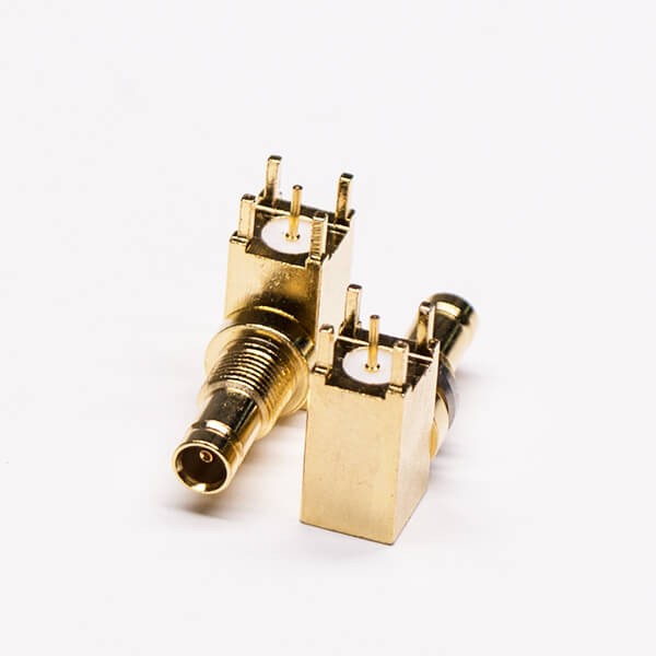 Elecbee 20pcs DIN1 .0 2.3 Connector Female Right Angled Through Hole for PCB Mount