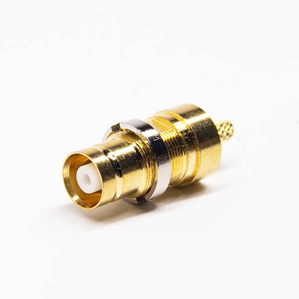 Elecbee Connector DIN 1.6/5.6 Female 180 Degree Crimp Type for Coaxial Cable
