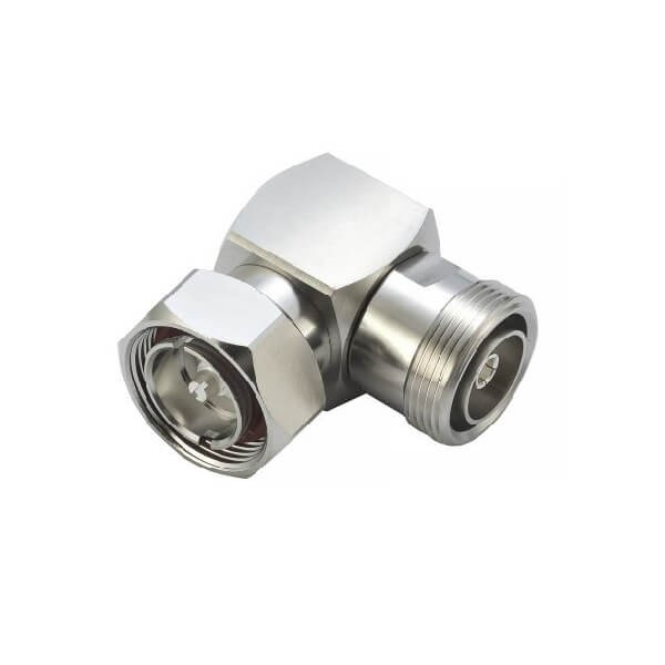 Elecbee 20pcs 7/16 Connector Right Angle Cable Mount 50Ω Bulkhead Fitting Plug Solder Termination