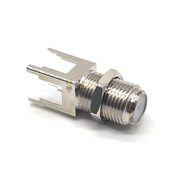 Elecbee F Connector PCB Mount Straight Female 75Ohm pour PCB