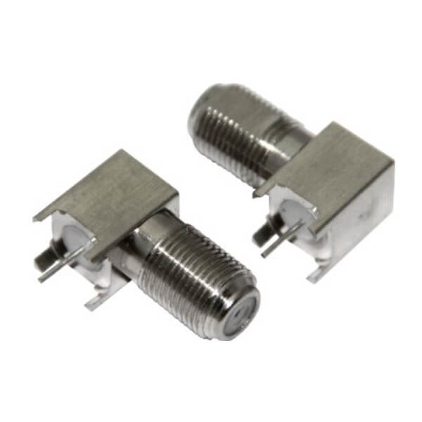 Elecbee F Type Angle Connector RF Coax Female for PCB Mount