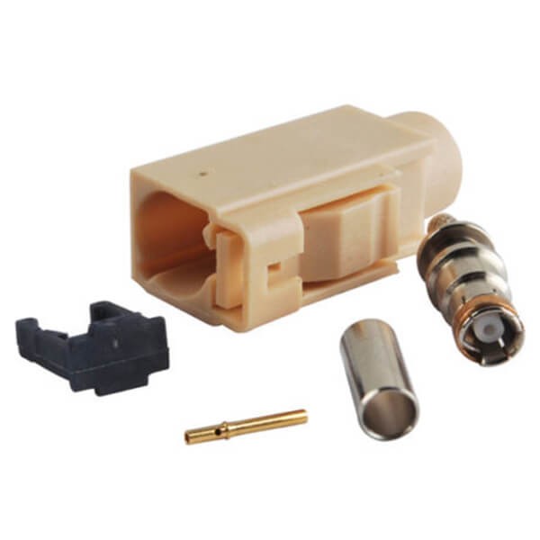 Elecbee Fakra I Female Crimp Solder RG58 LMR-195 RG400 RG142 Cable Connector