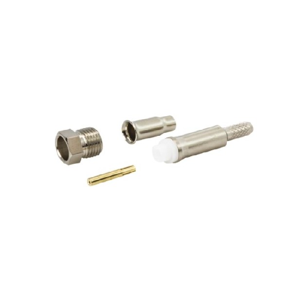 Elecbee FME Connector Jack Straight Cable Mount Crimp Termination 50Ω 2GHz for RG174/U