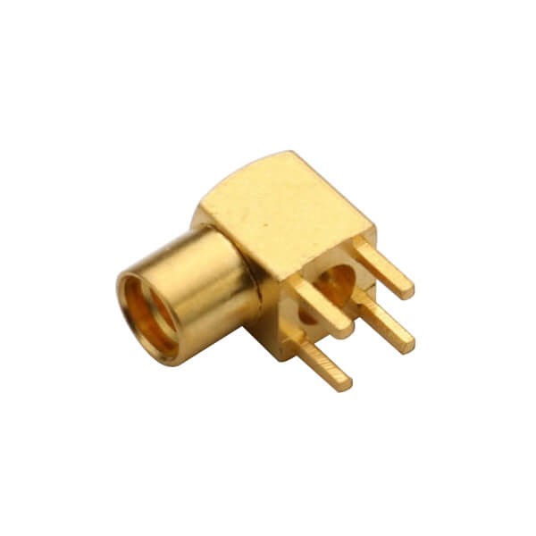 Elecbee MMCX Female Connector Coax Angled Through Hole PCB Mount