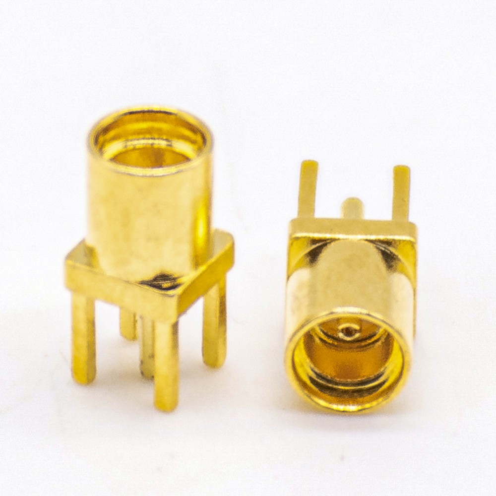 Elecbee MMCX PCB Connector Female Straight Through Hole for Mount