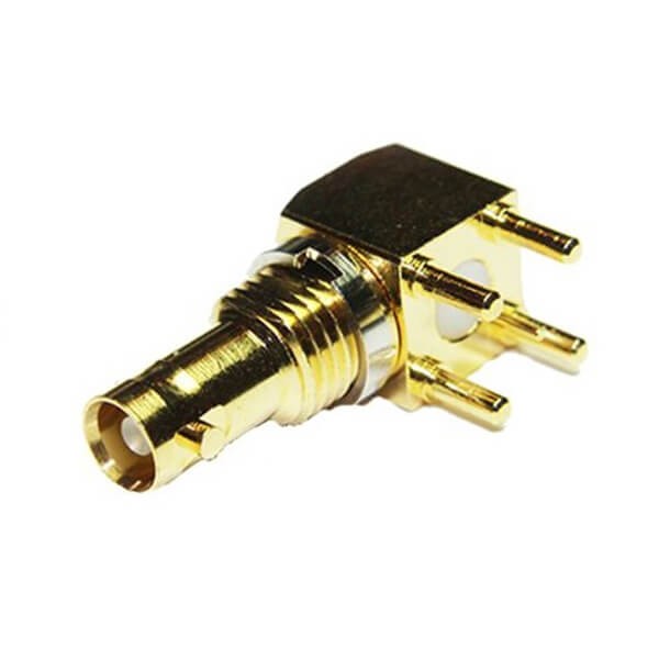 Elecbee 20pcs BNC Connector Mini Right Angle Female Type PCB Mount