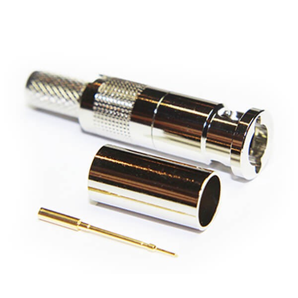 Elecbee 10pcs Mini BNC Connector Crimping Cable Male Type