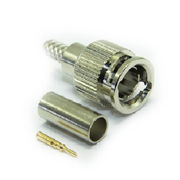 Elecbee 20pcs Mini BNC Connector Crimping RG58 RG59 Male Type