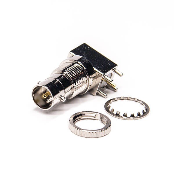 Elecbee Mini BNC Connector Female Bulkhead Through Hole for PCB Mount