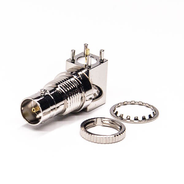 Elecbee 20pcs Mini BNC Connector Female Bulkhead Through Hole for PCB Mount