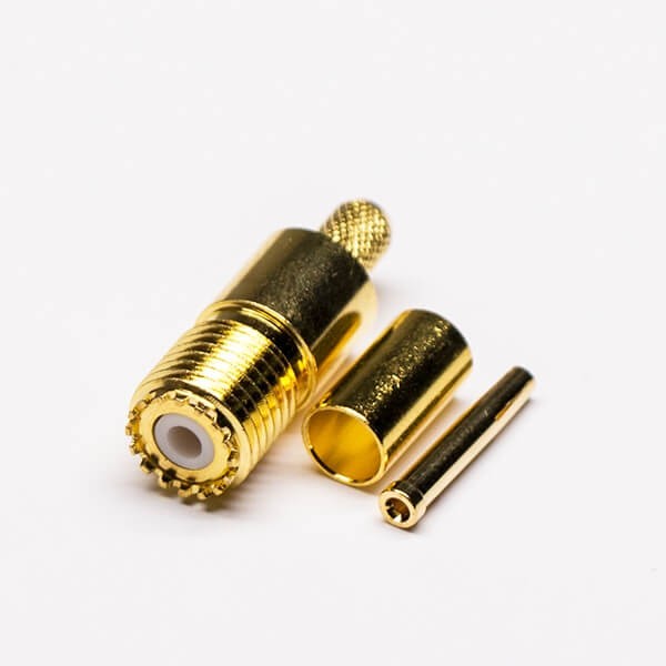Elecbee 20pcs Mini UHF Connector Female Pin RF Coaxial Connector Crimp Type for RG58