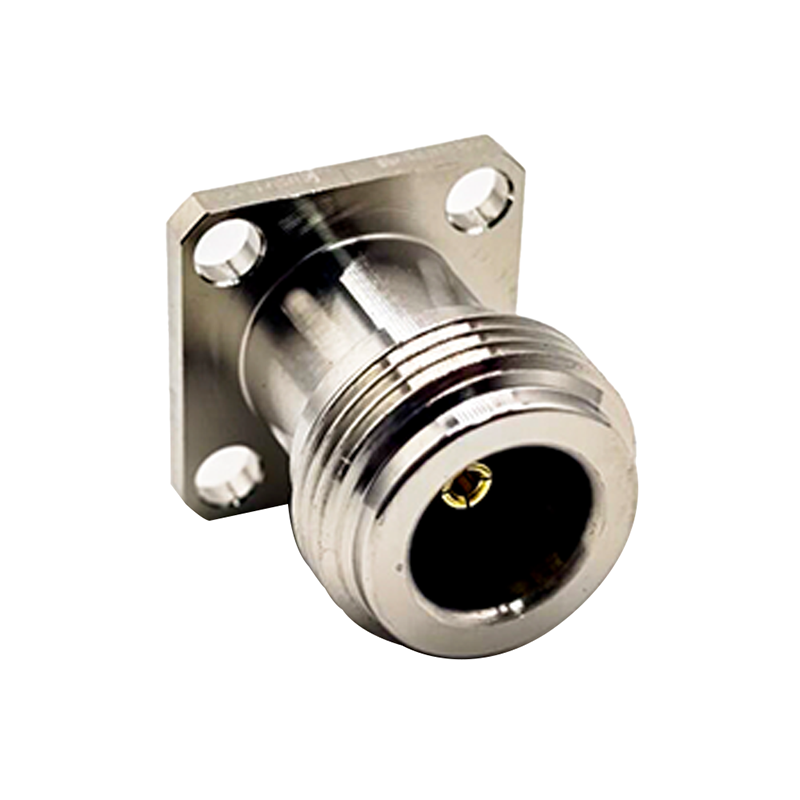 Elecbee 20pcs N Type Connector Jack Straight 4Hole Flange for Panel Mount