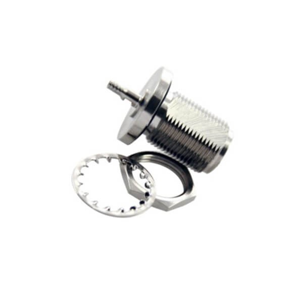 Elecbee N Type Connector Female Connector Bulkhead Straight Jack Crimp type for RG174_316