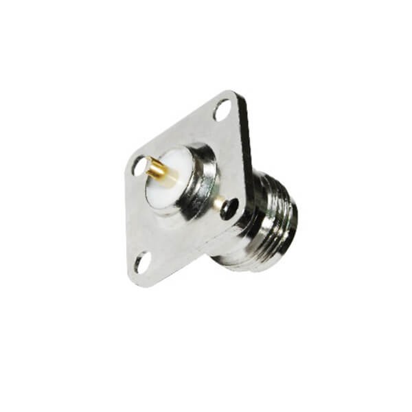 Elecbee N Connector Flange Mount with 4Hole Straight Jack for Panel