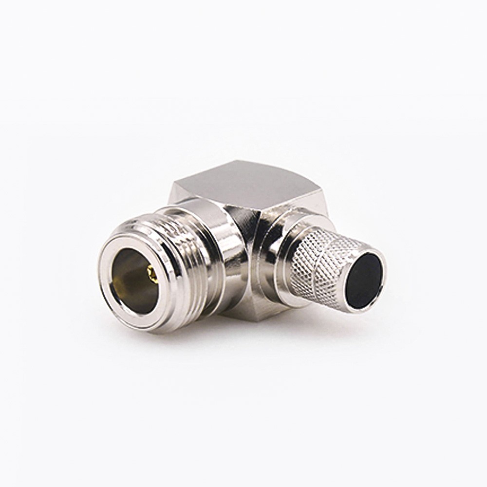 Elecbee N Connector for LMR400 Female Right Angle Crimp for Cable