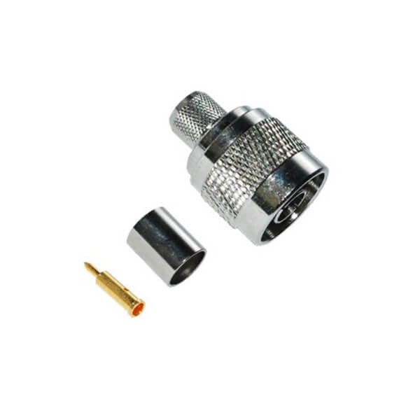Elecbee N Connector RG58 Male Straight Crimp Type for Cable