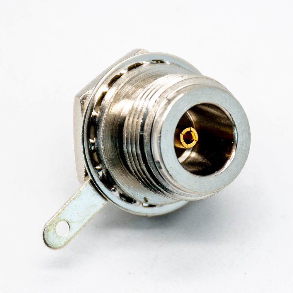 Elecbee N Type Connector Bulkhead Female 180 Degree for Panel Mount